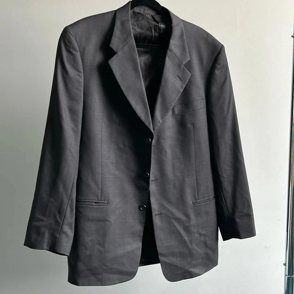 Men's Louis Roth Suit Jacket | 42L Suit Jacket | 42L | Dark Gray Suit Jacket - Picture 2 of 10